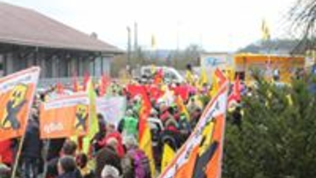 Demonstration zum Fukushima-Jahrestag in Neckarwestheim 2018